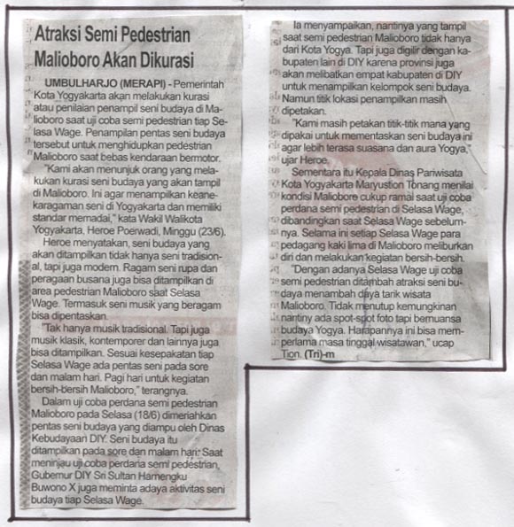 Kliping jogja terbaru
