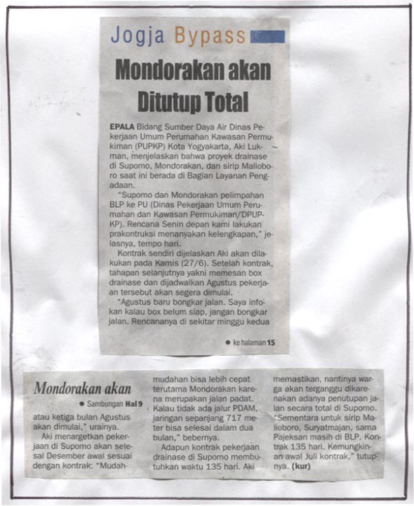 Kliping jogja terbaru