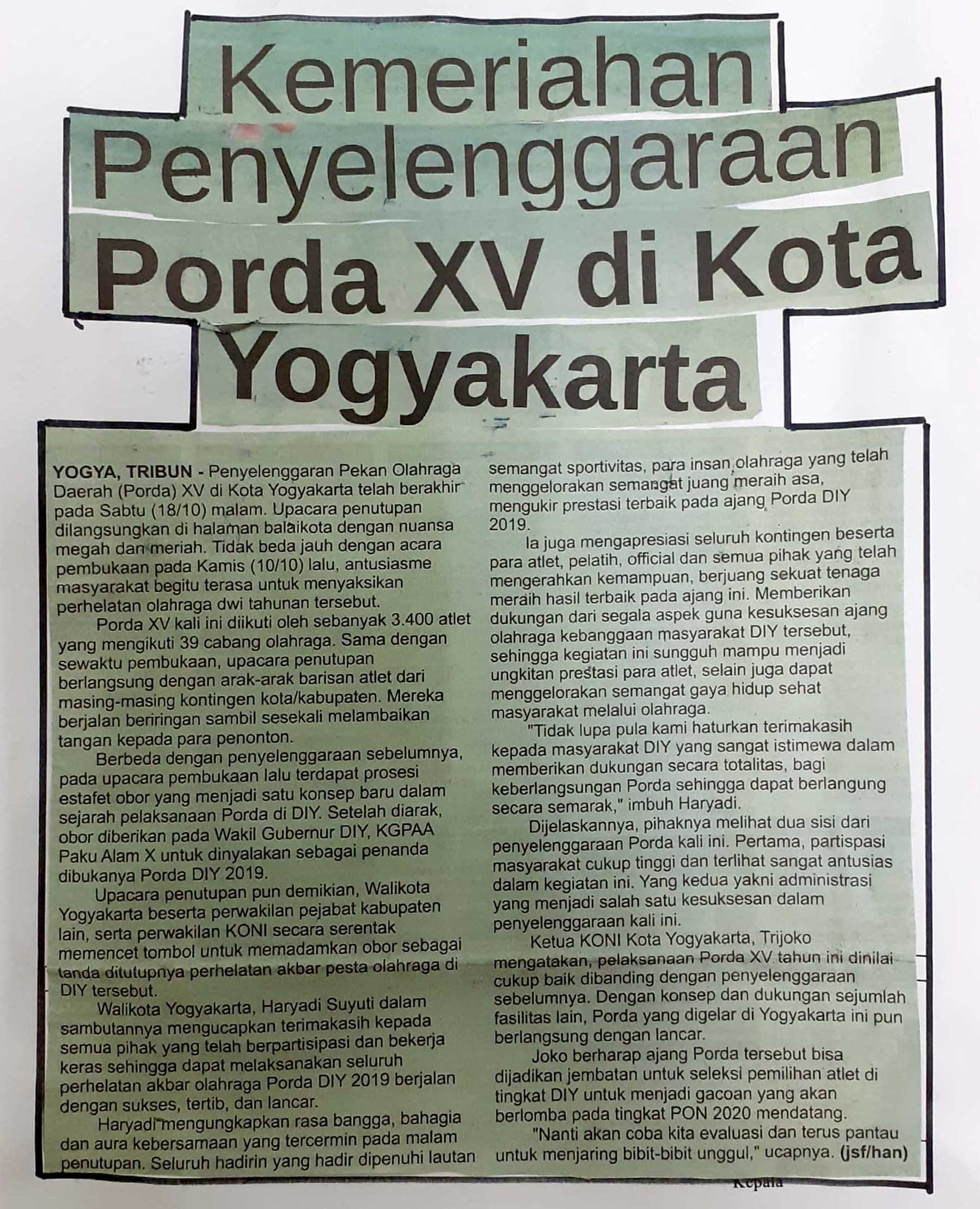 Kliping jogja terbaru