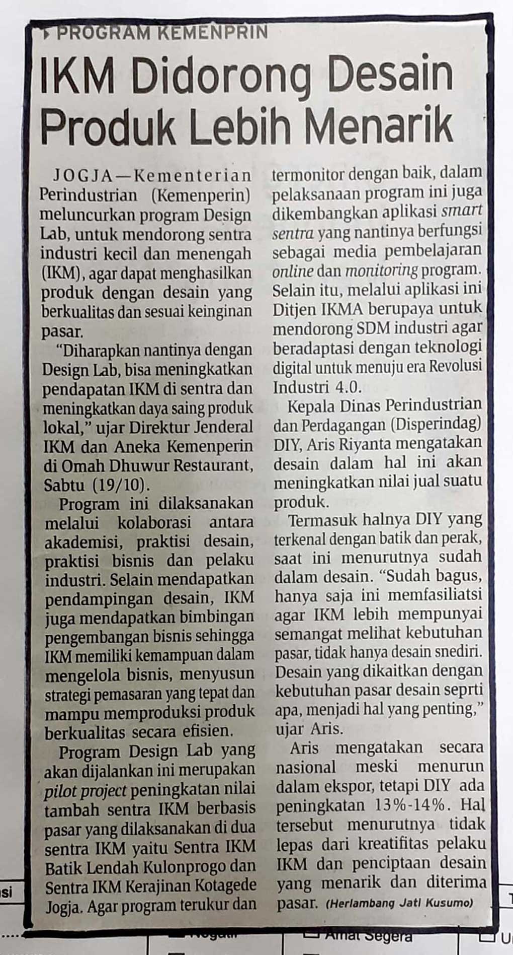 Kliping jogja terbaru