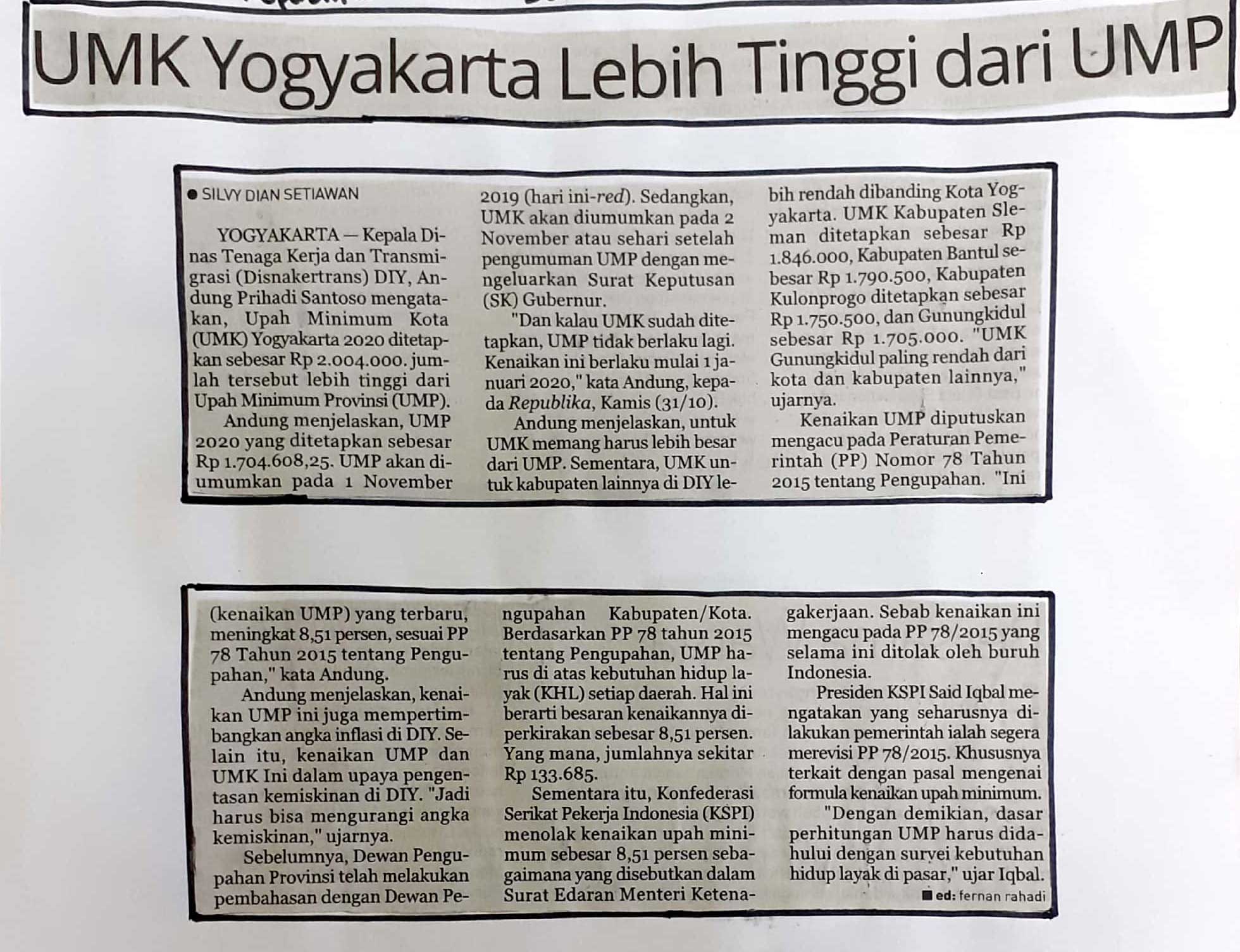 Kliping jogja terbaru