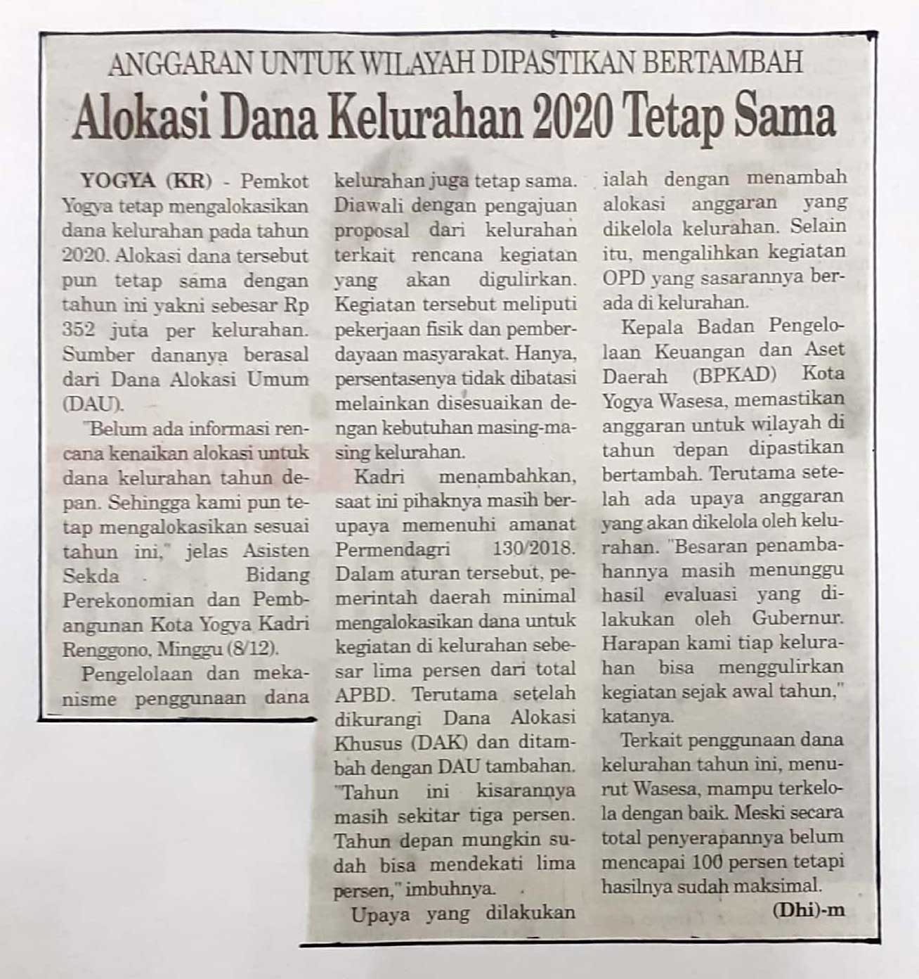 Kliping jogja terbaru