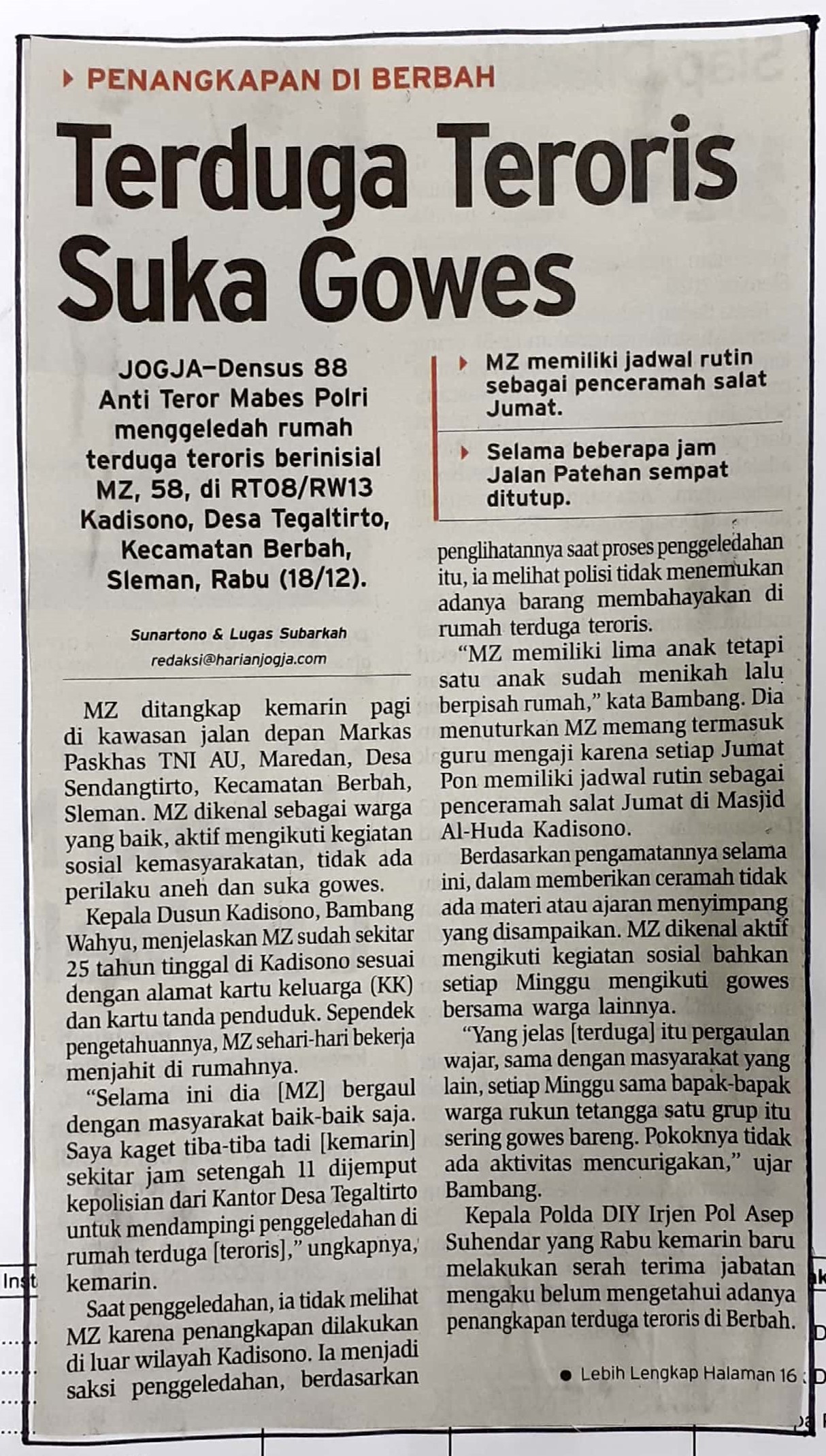 Kliping jogja terbaru