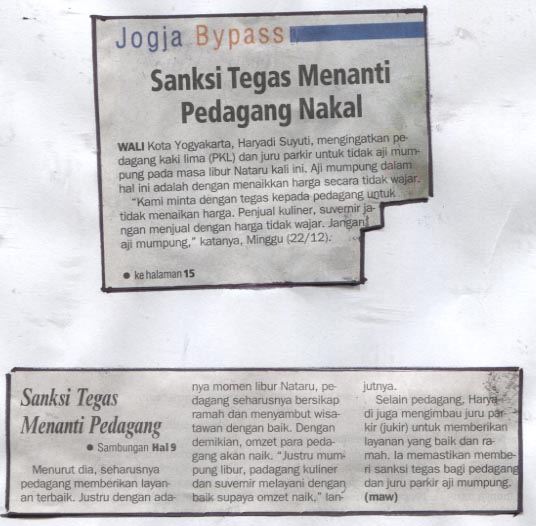 Kliping jogja terbaru