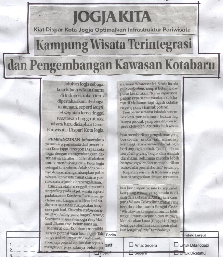 Kliping jogja terbaru