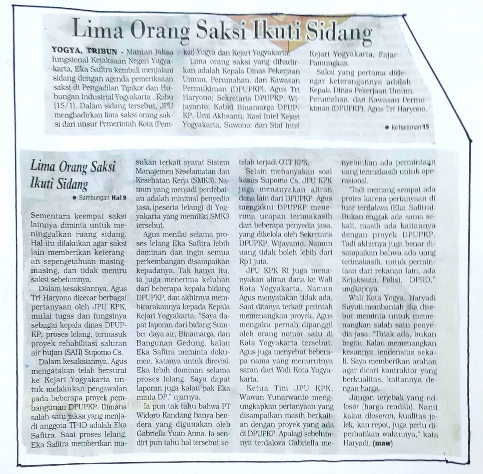 Kliping jogja terbaru