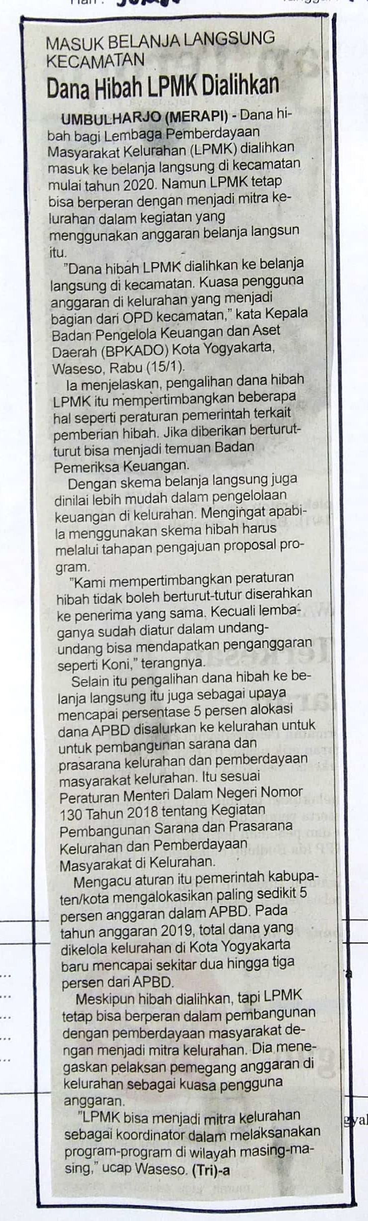 Kliping jogja terbaru