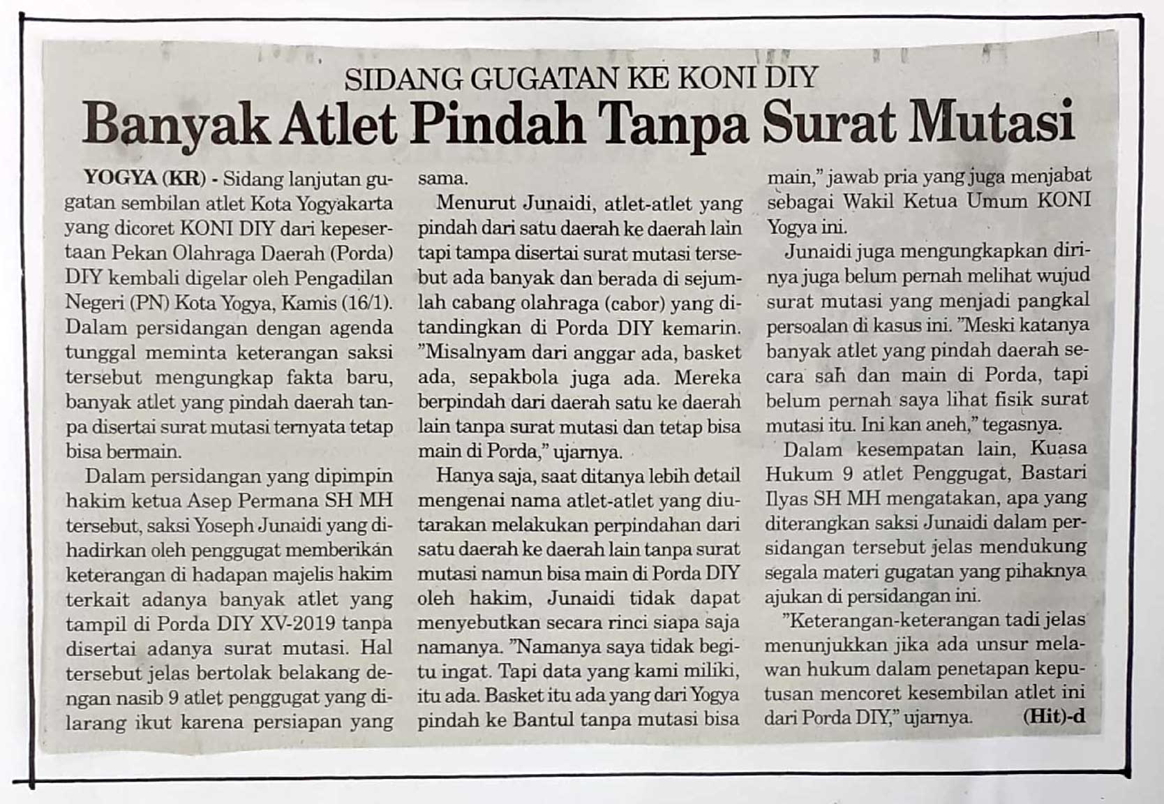 Kliping jogja terbaru