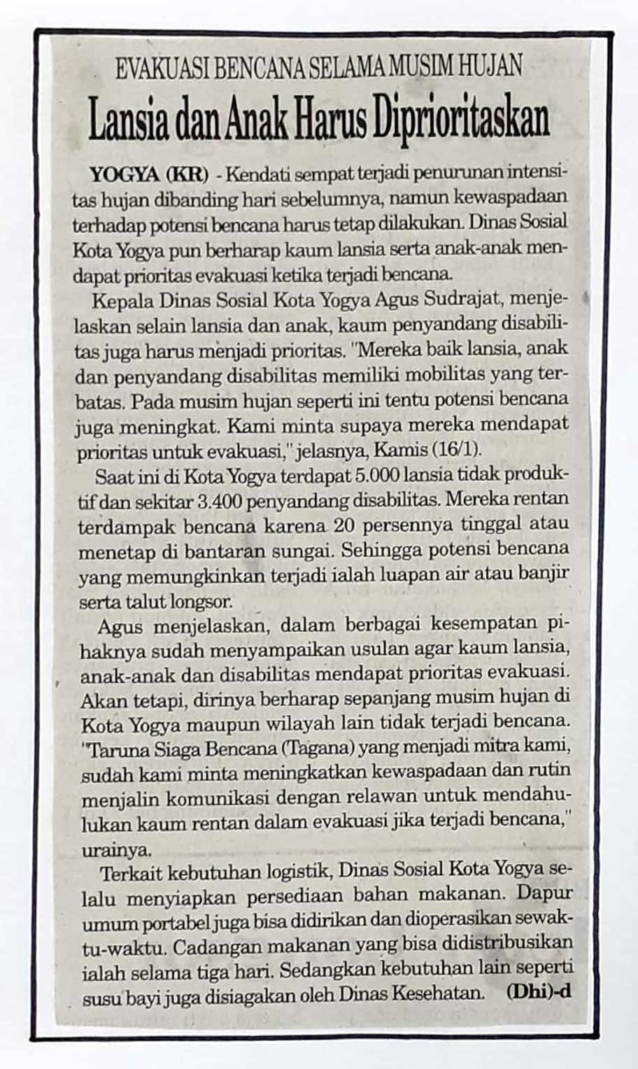 Kliping jogja terbaru
