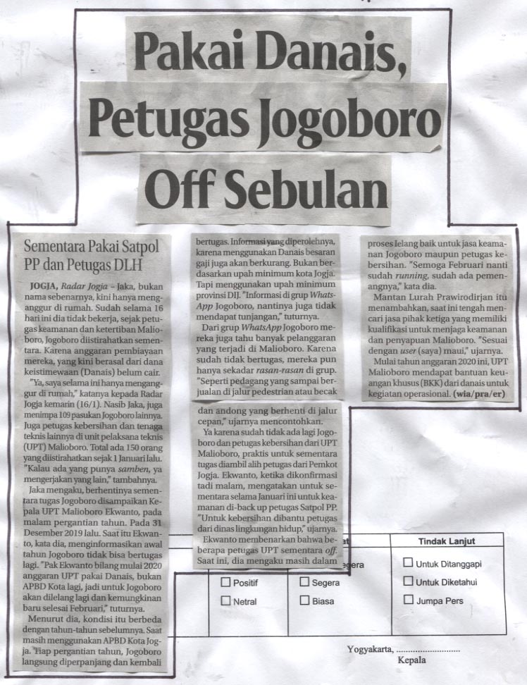 Kliping jogja terbaru