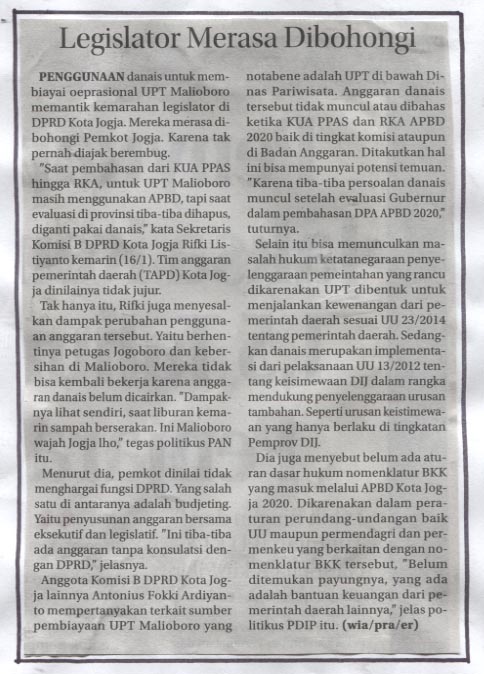 Kliping jogja terbaru