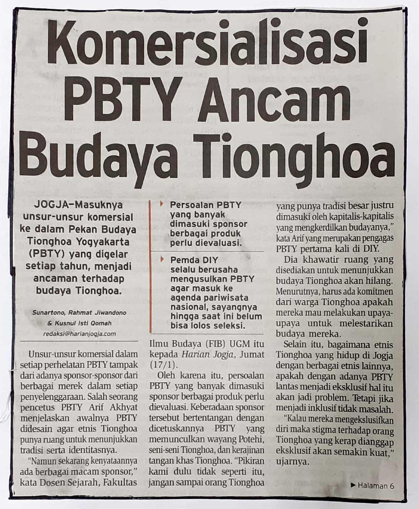 Kliping jogja terbaru