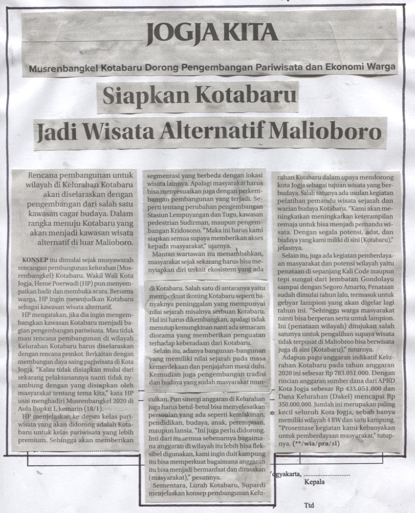 Kliping jogja terbaru