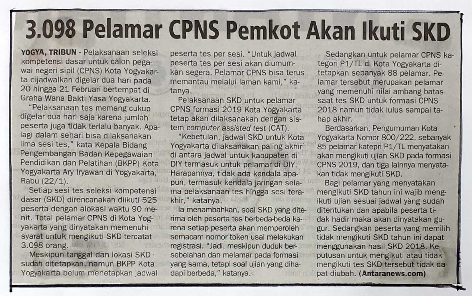 Kliping jogja terbaru