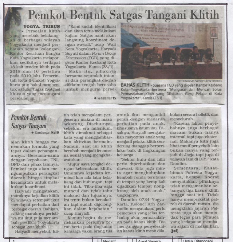 Kliping jogja terbaru