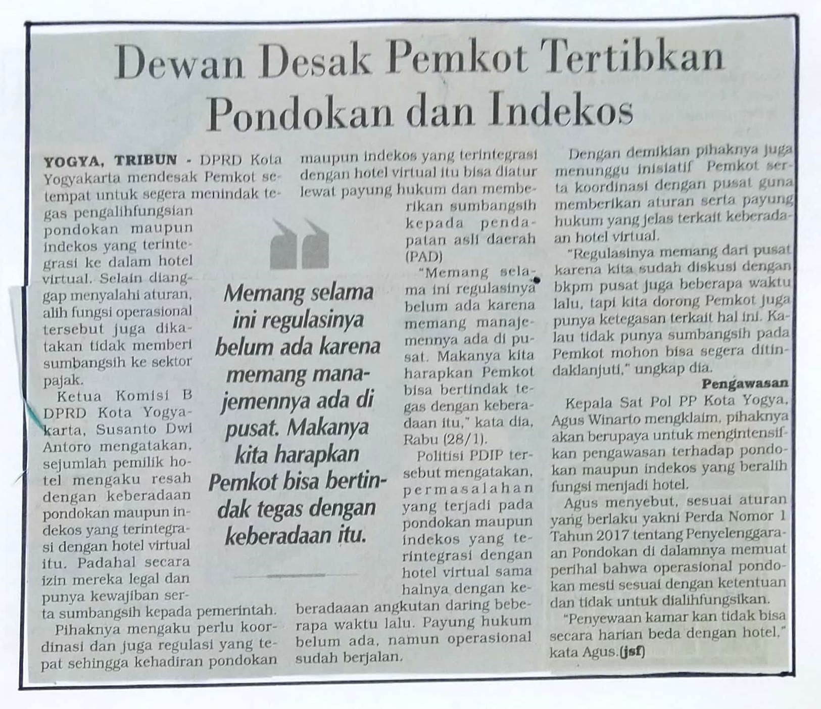 Kliping jogja terbaru