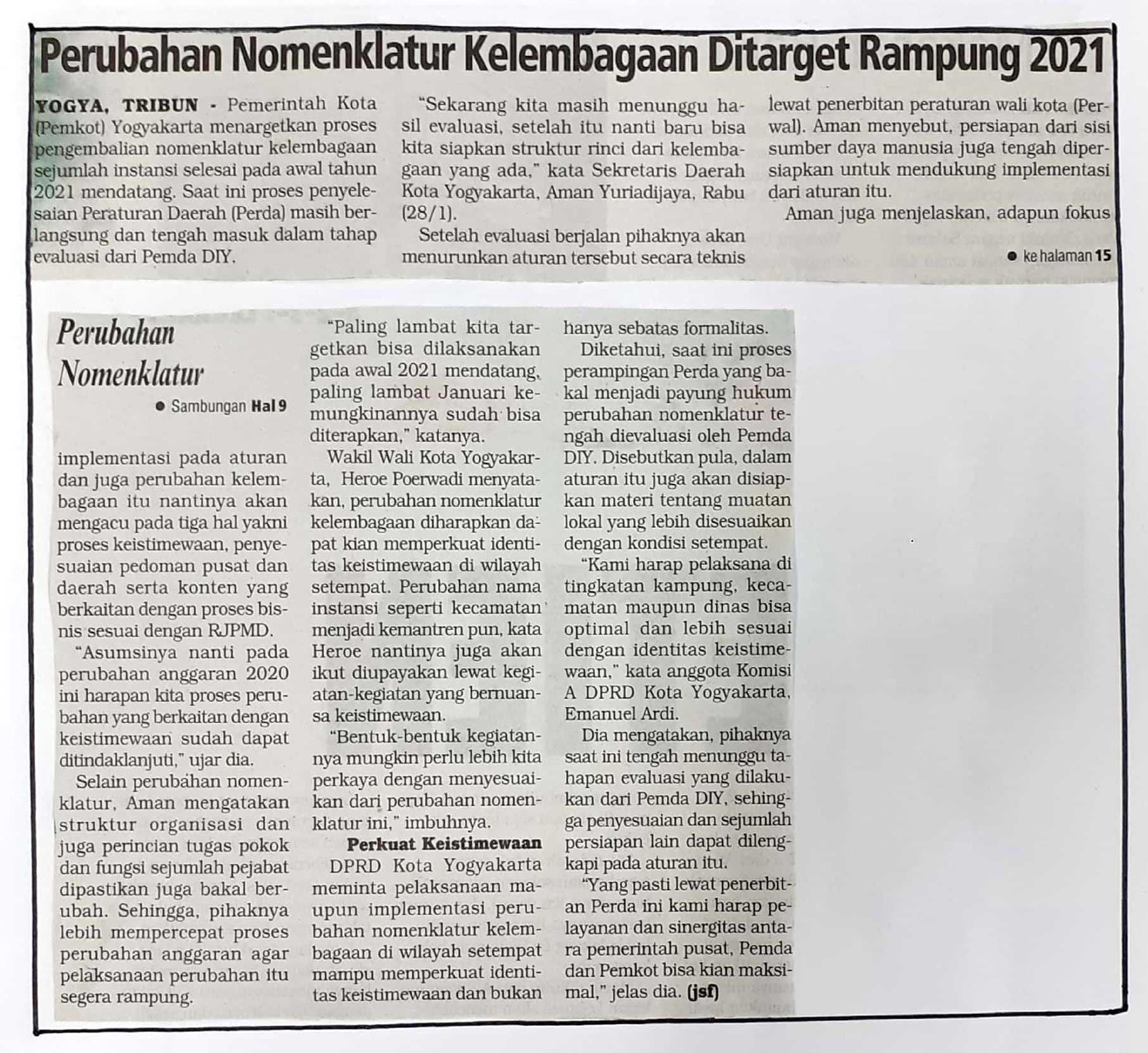 Kliping jogja terbaru