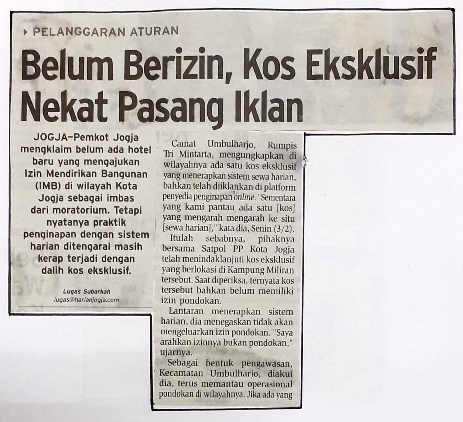 Kliping jogja terbaru