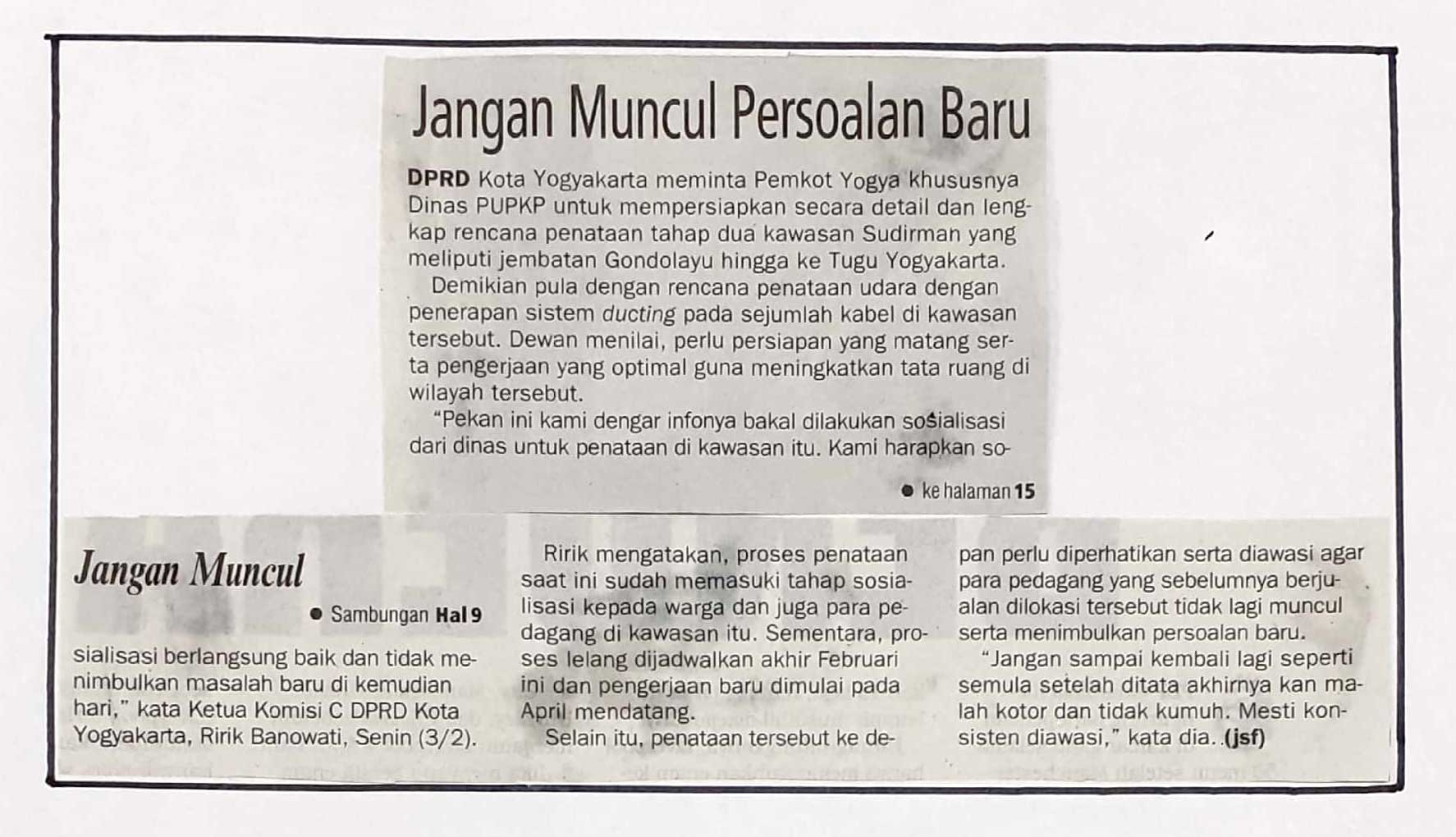 Kliping jogja terbaru