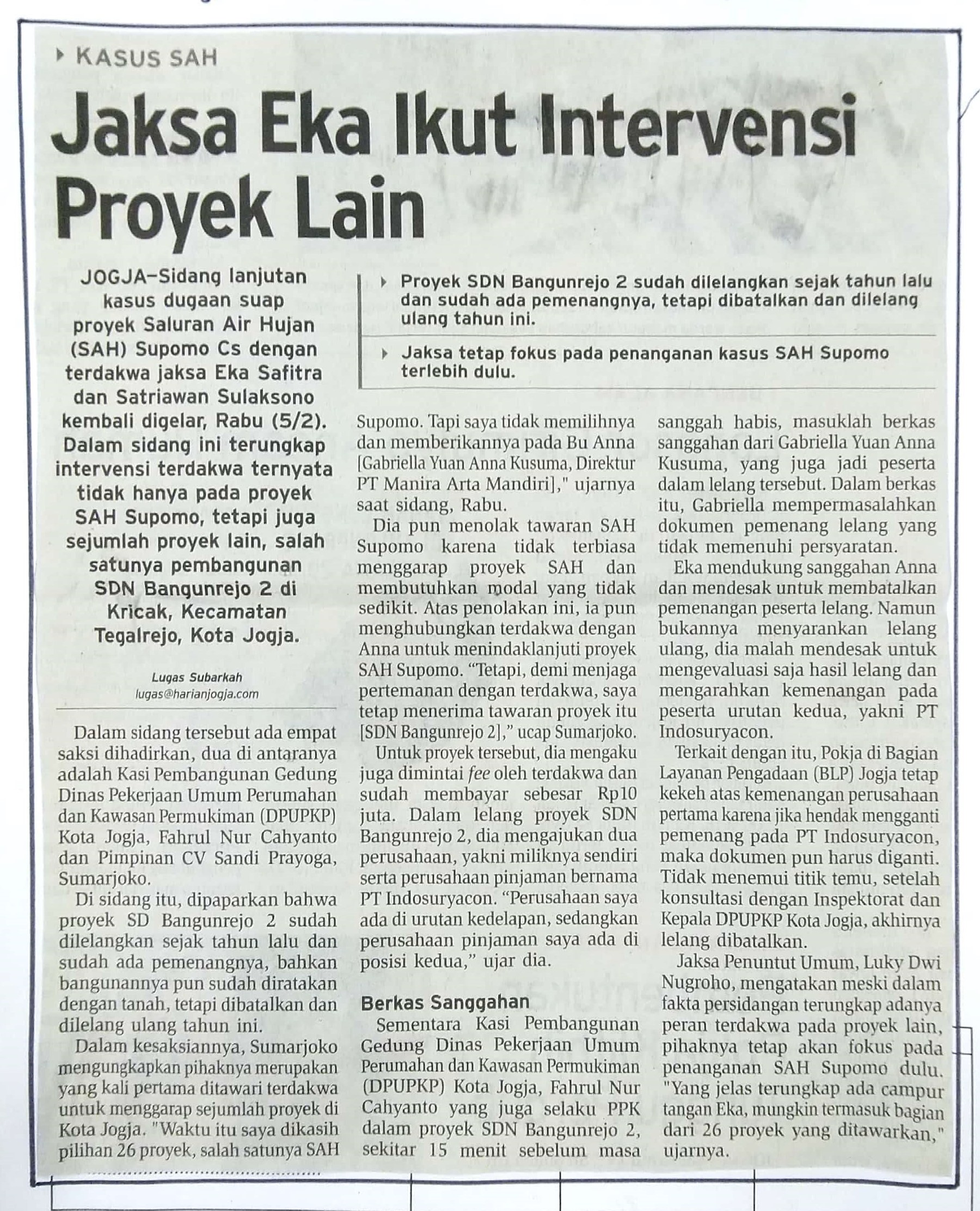 Kliping jogja terbaru