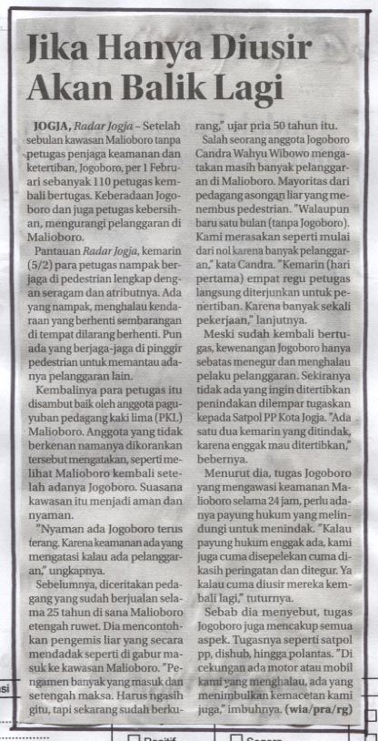 Kliping jogja terbaru