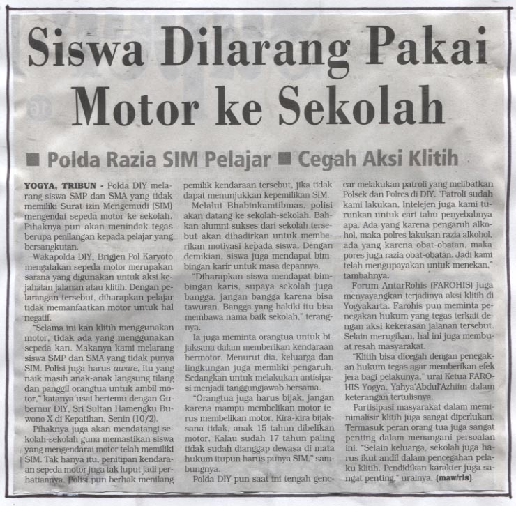 Kliping jogja terbaru