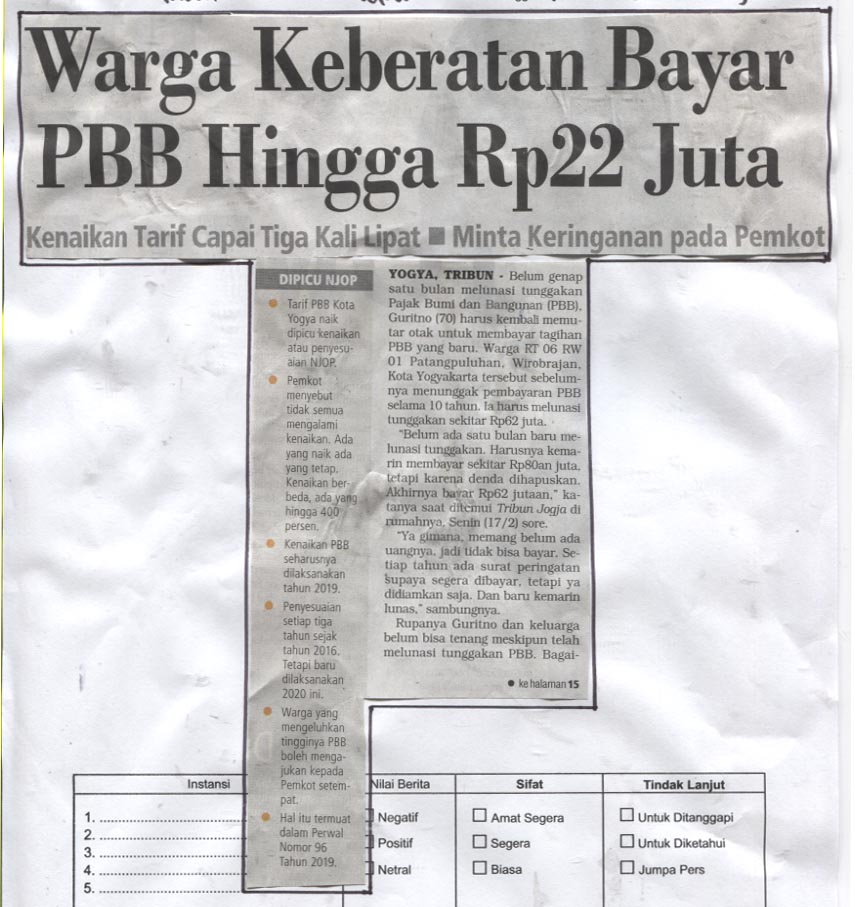 Kliping jogja terbaru