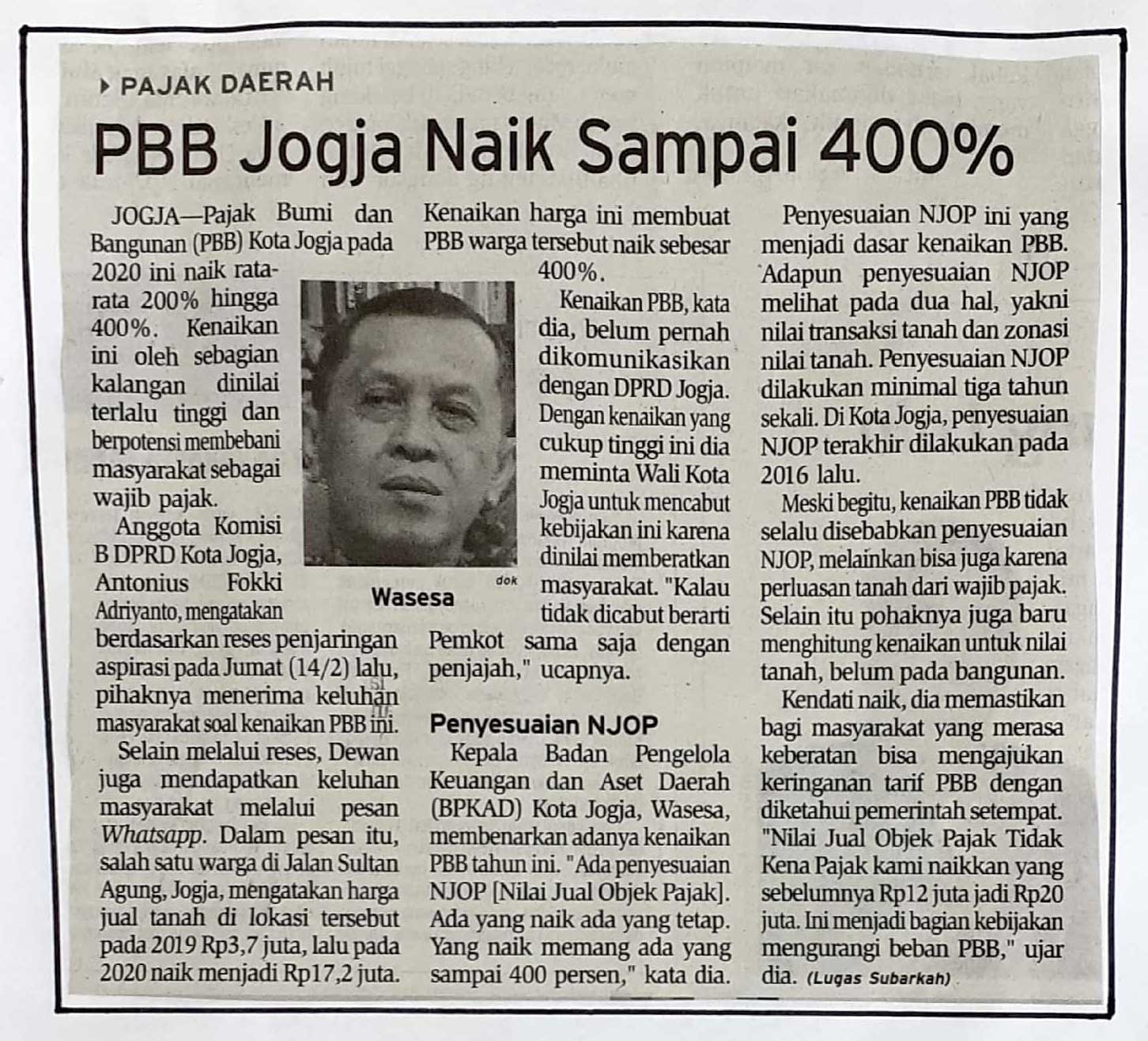 Kliping jogja terbaru