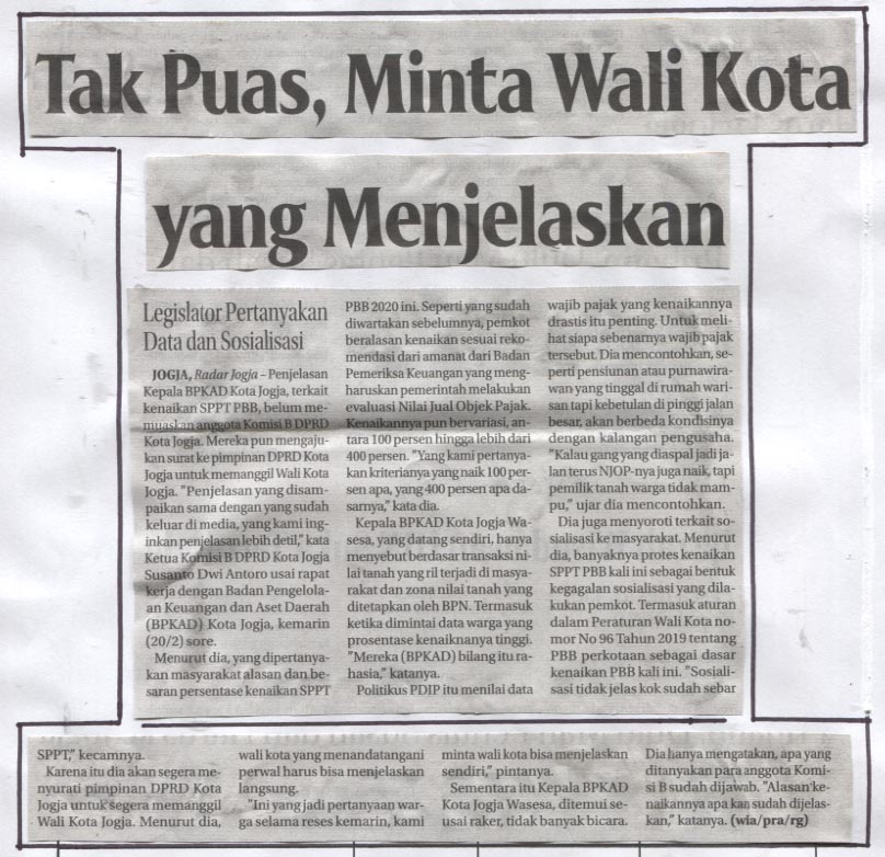 Kliping jogja terbaru