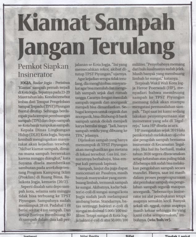 Kliping jogja terbaru