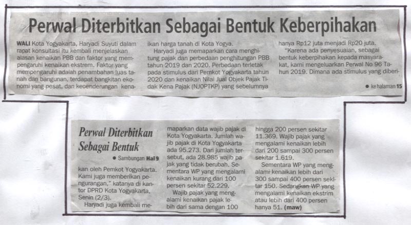 Kliping jogja terbaru