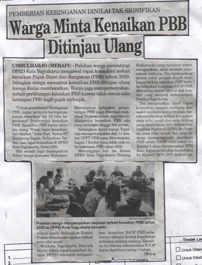 Kliping jogja terbaru