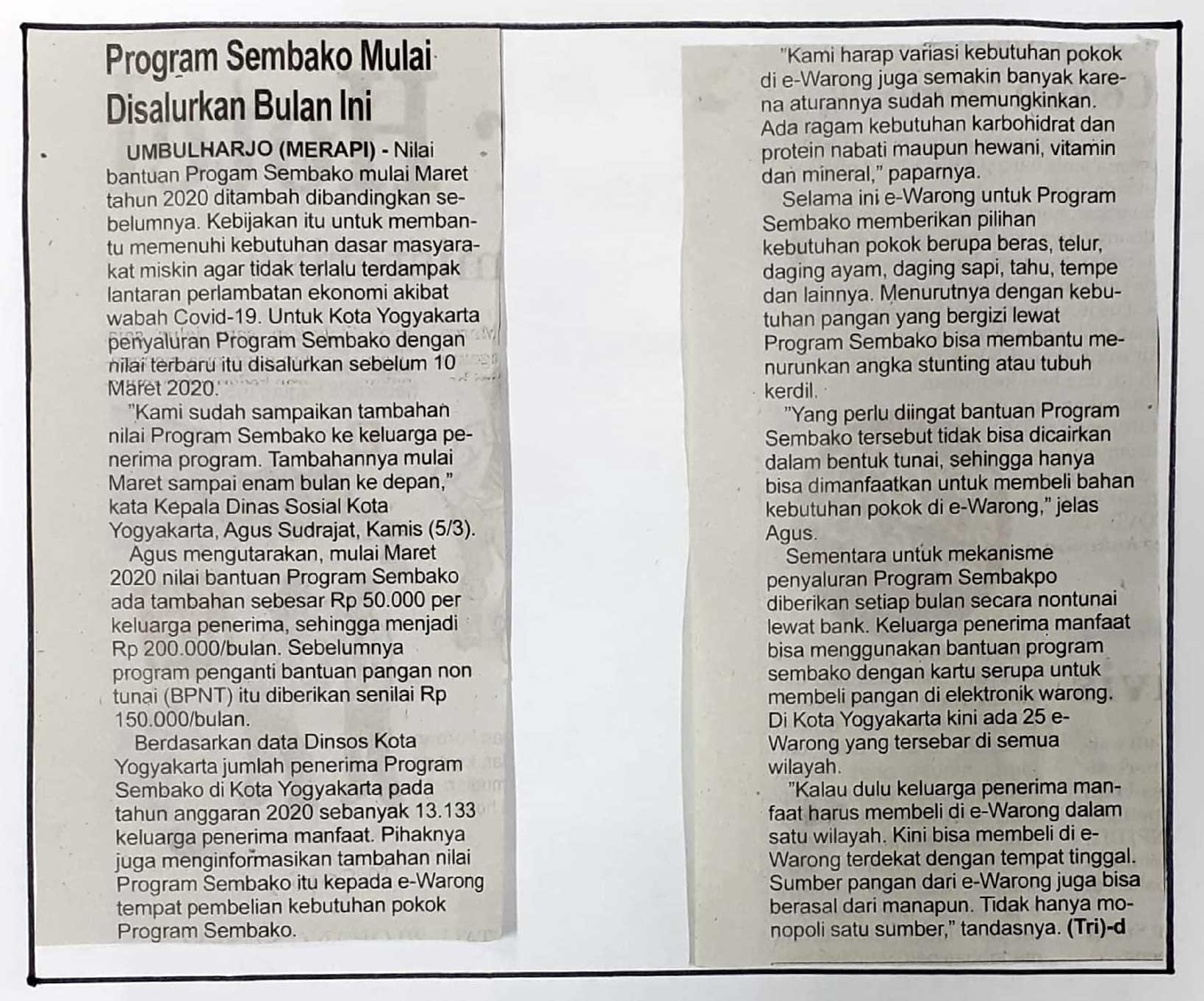 Kliping jogja terbaru