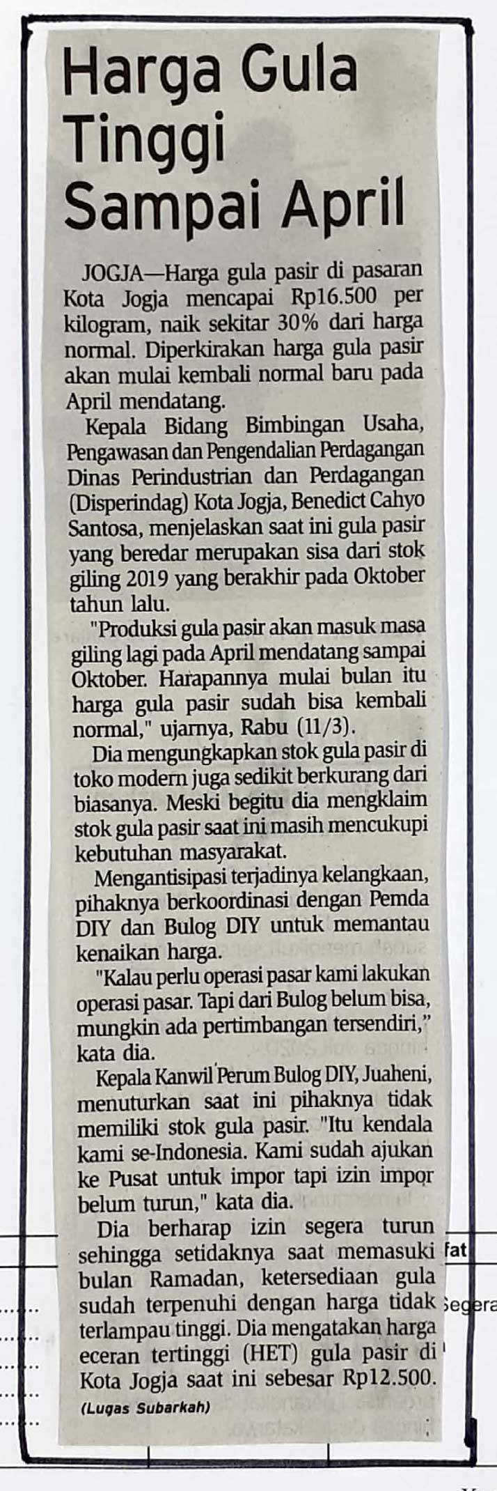 Kliping jogja terbaru