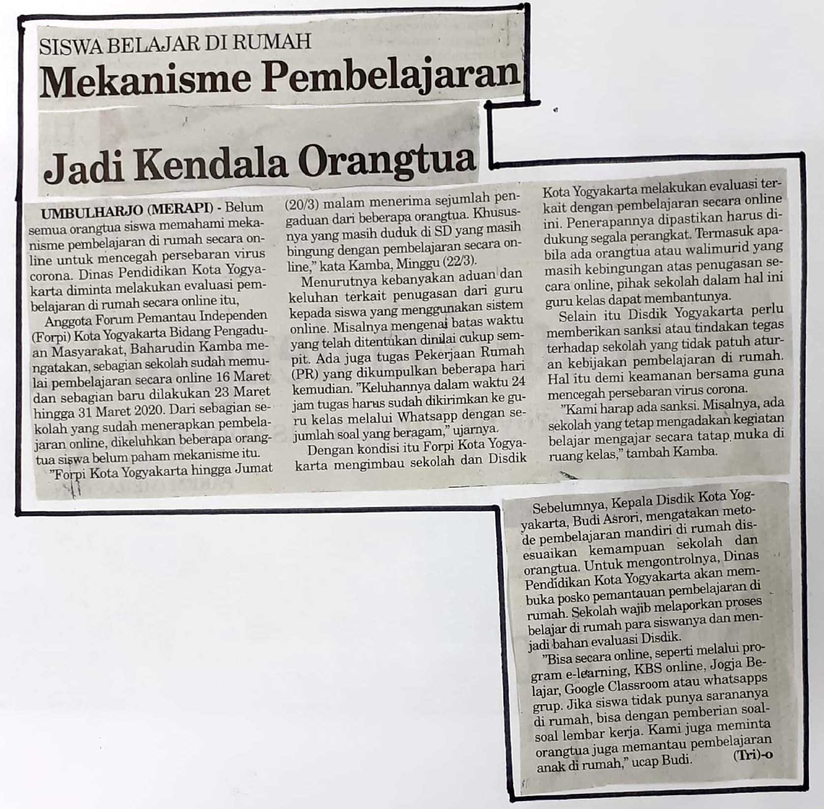 Kliping jogja terbaru