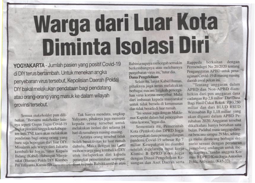 Kliping jogja terbaru
