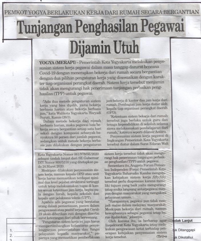 Kliping jogja terbaru