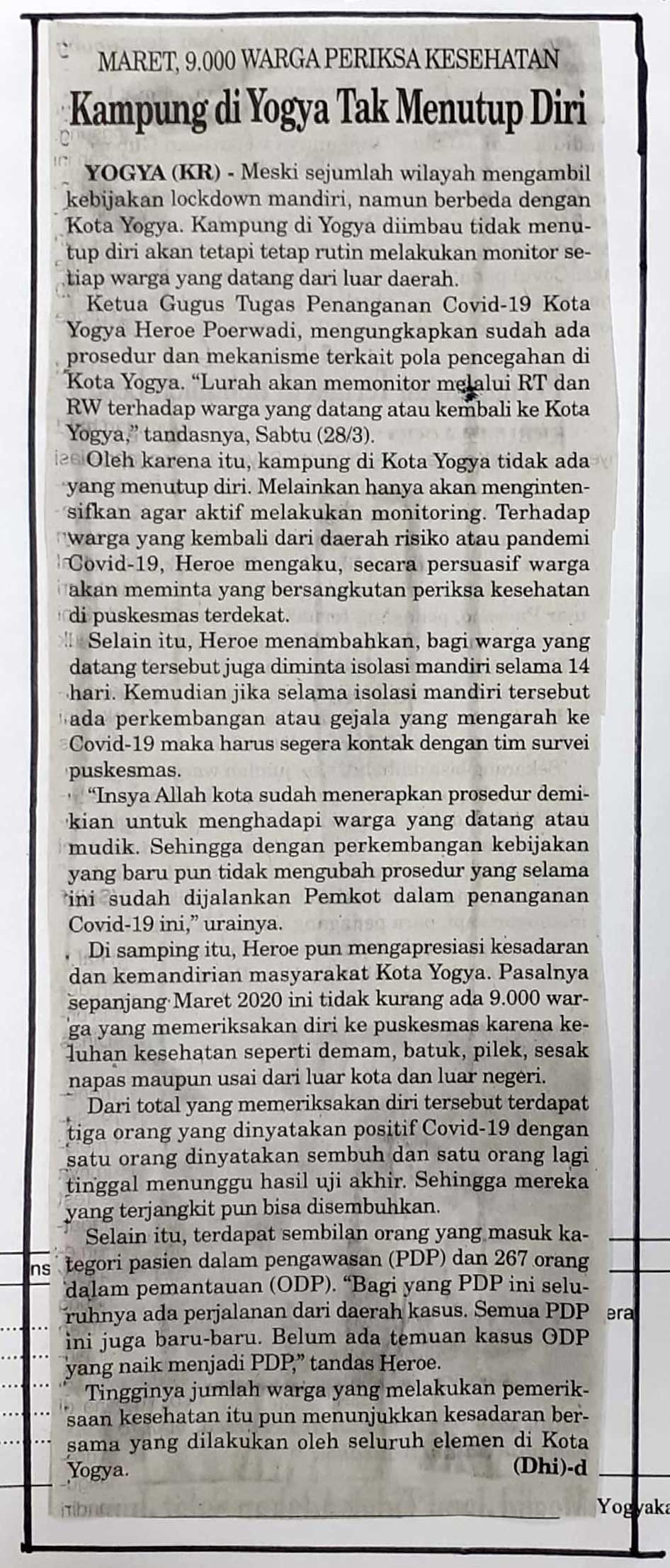 Kliping jogja terbaru