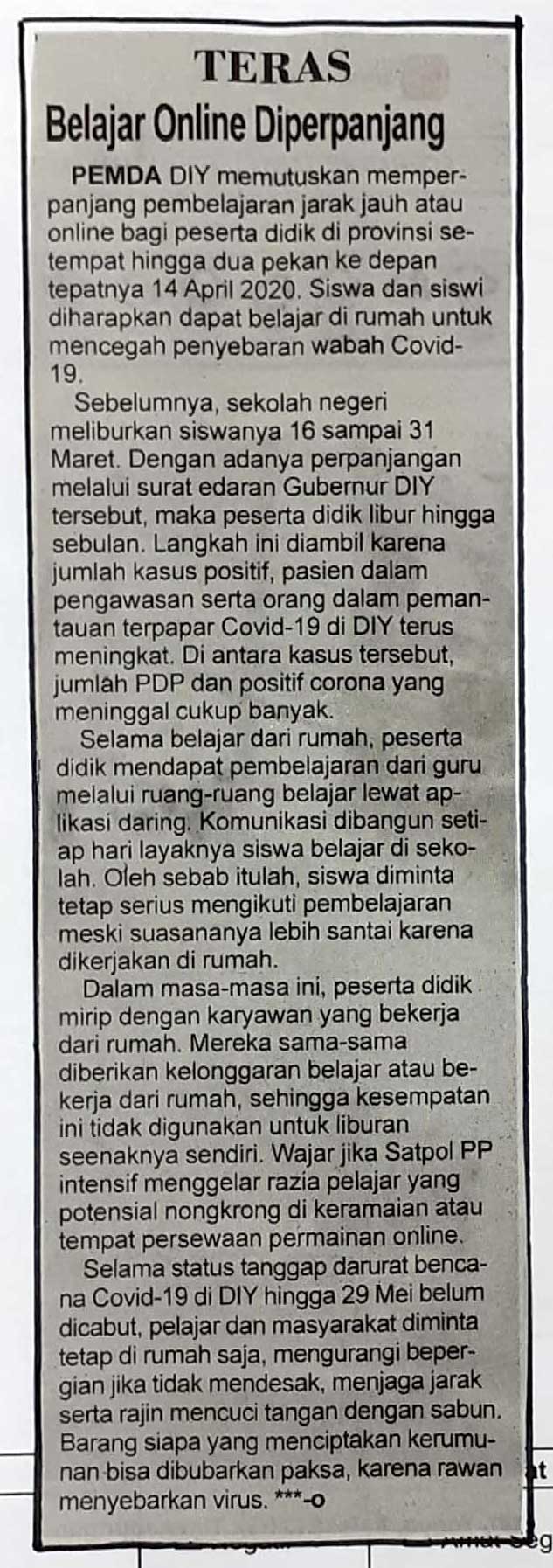 Kliping jogja terbaru