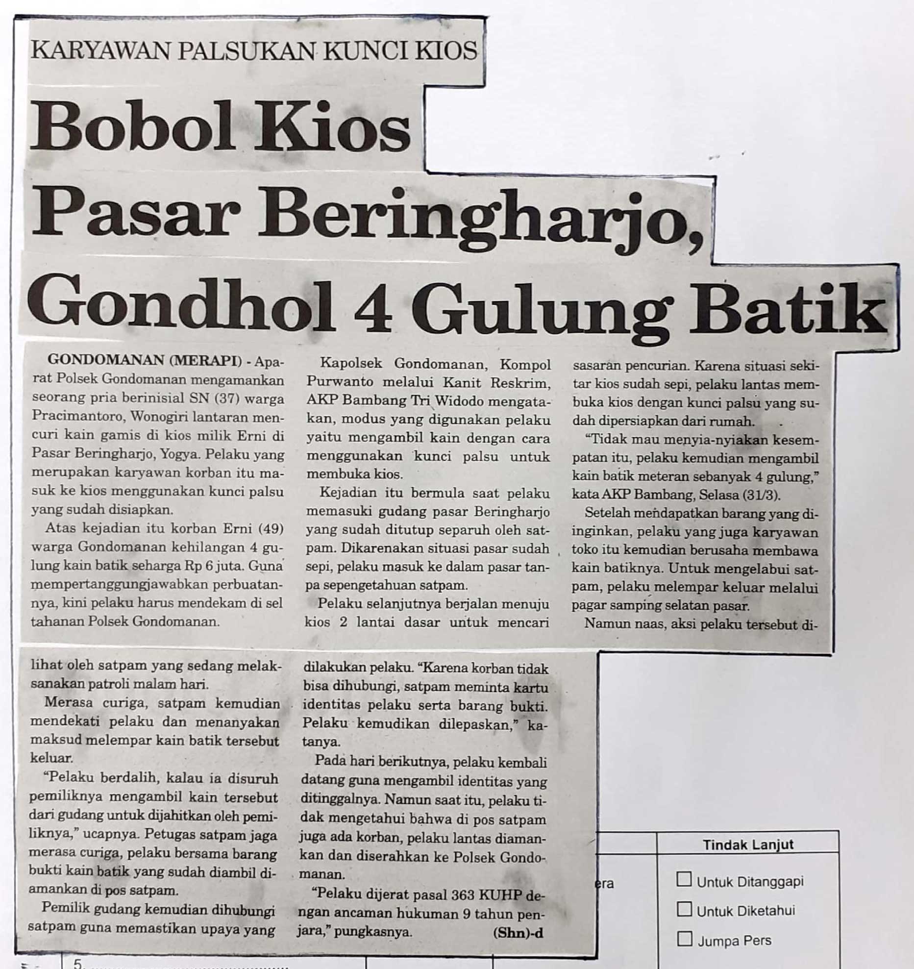 Kliping jogja terbaru