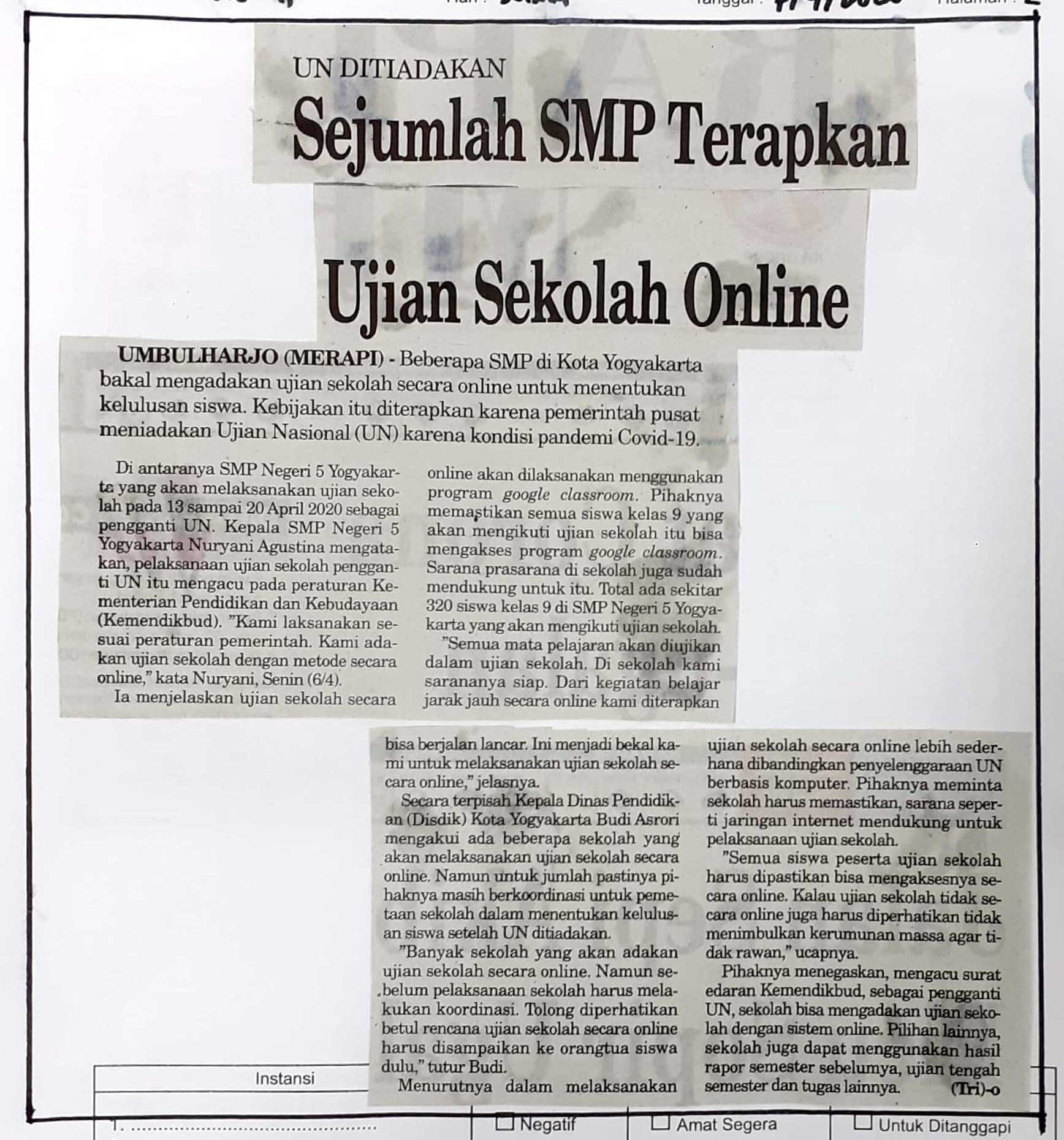 Kliping jogja terbaru