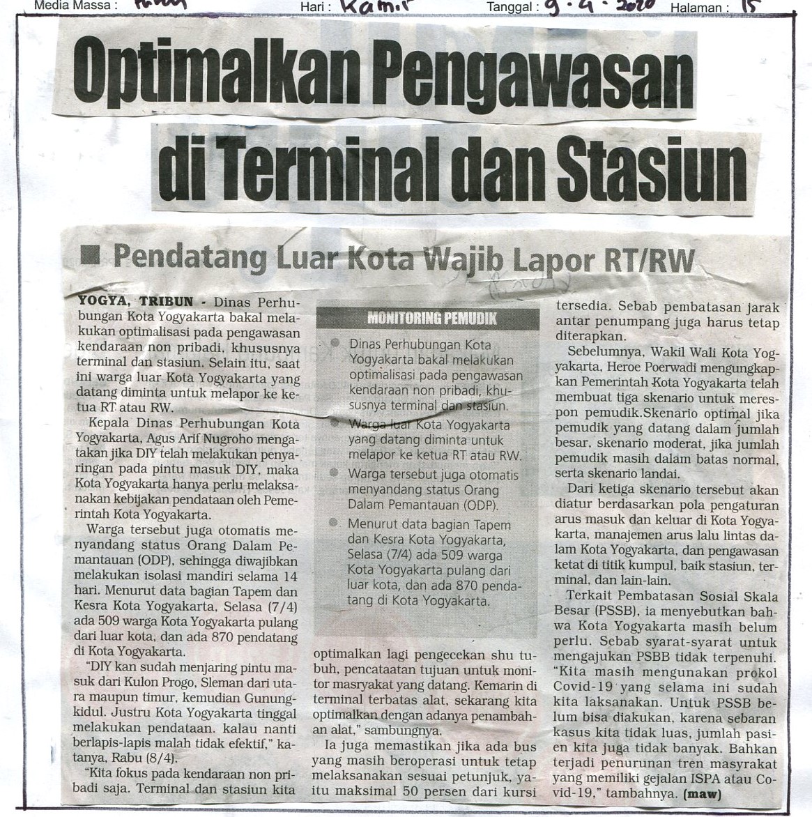 Kliping jogja terbaru