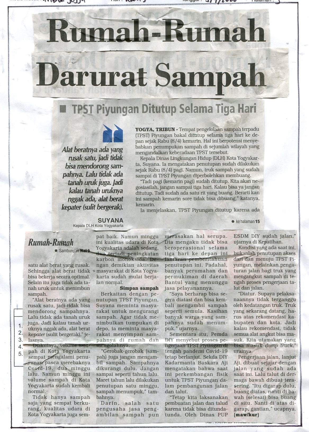 Kliping jogja terbaru
