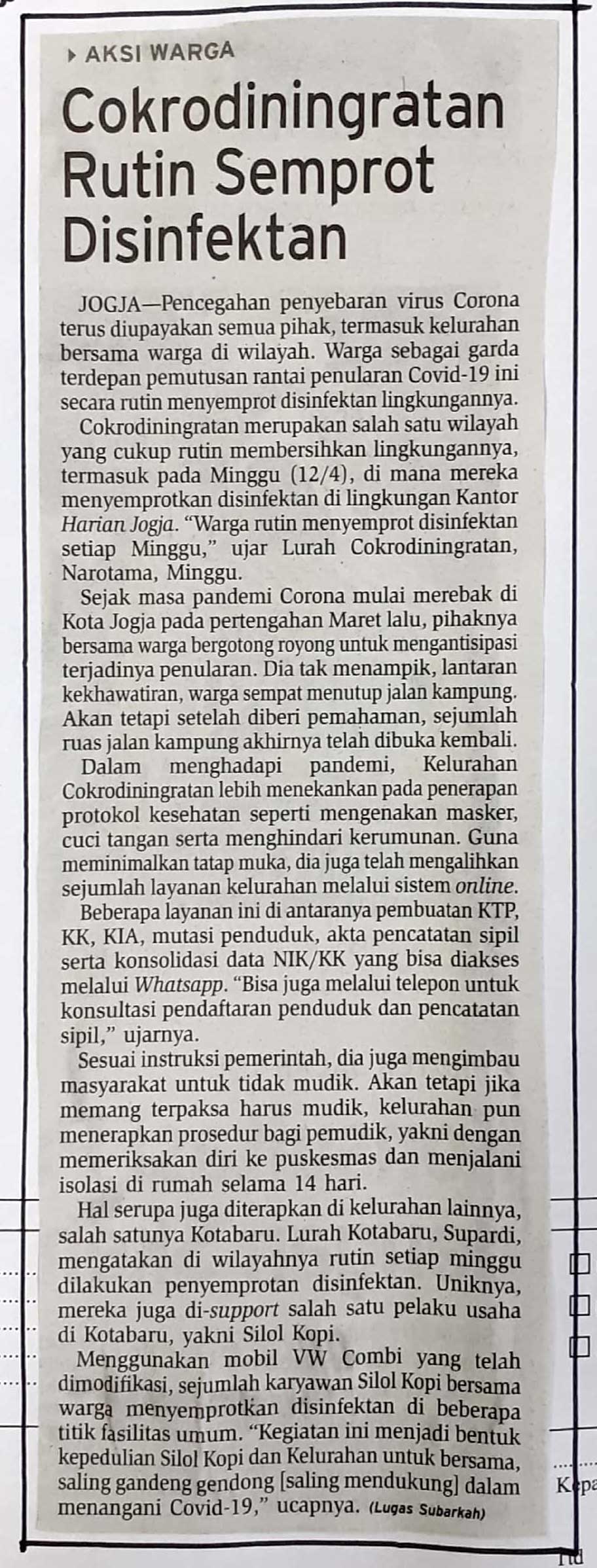 Kliping jogja terbaru