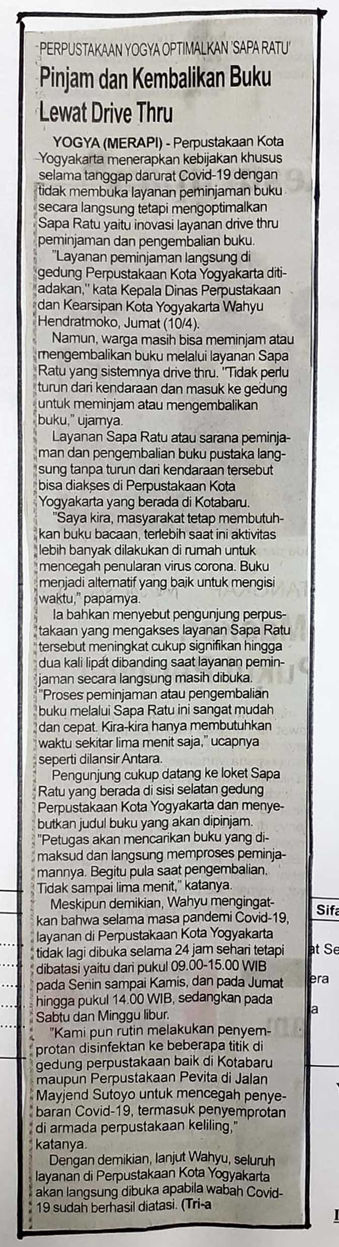 Kliping jogja terbaru