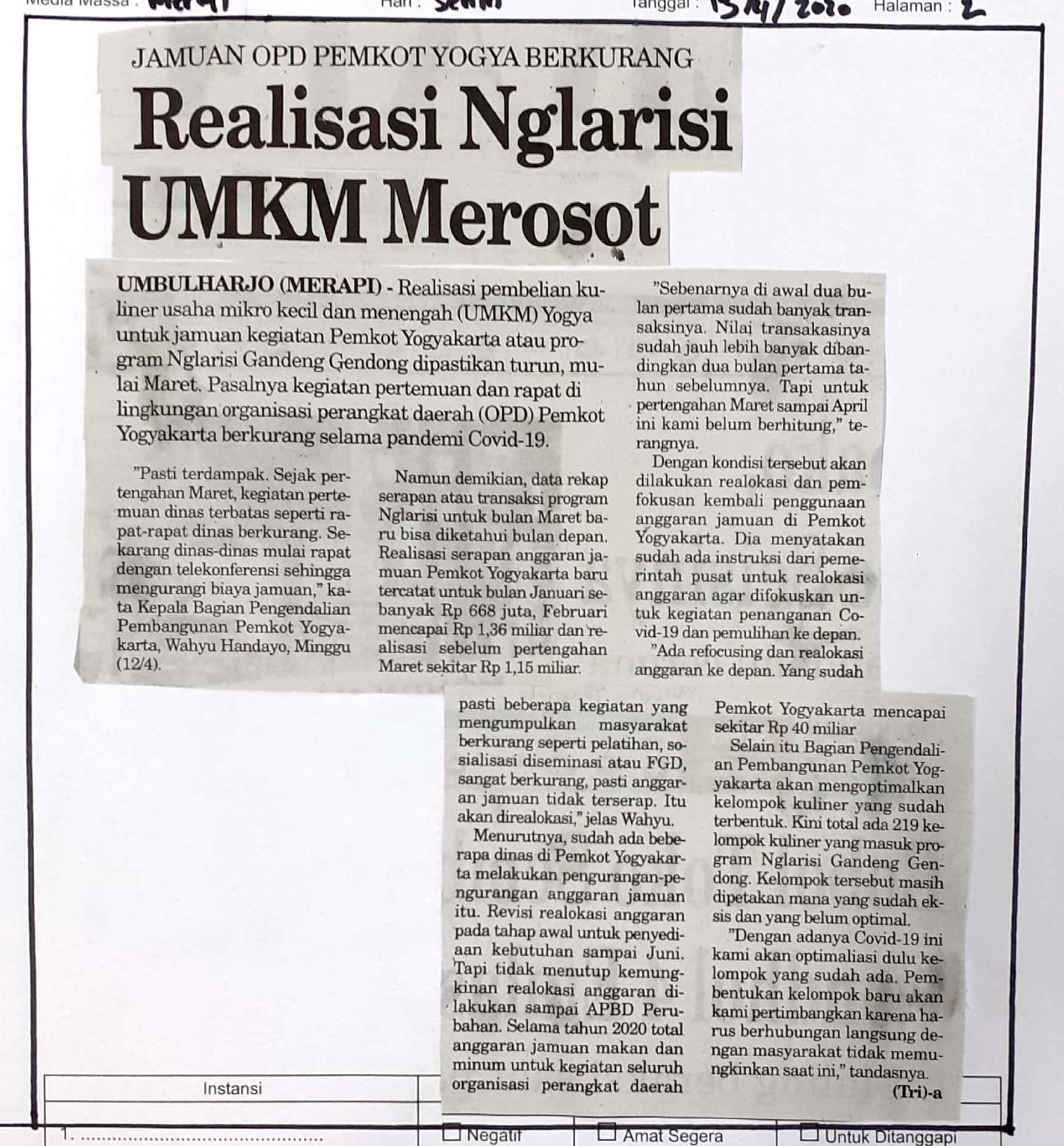 Kliping jogja terbaru