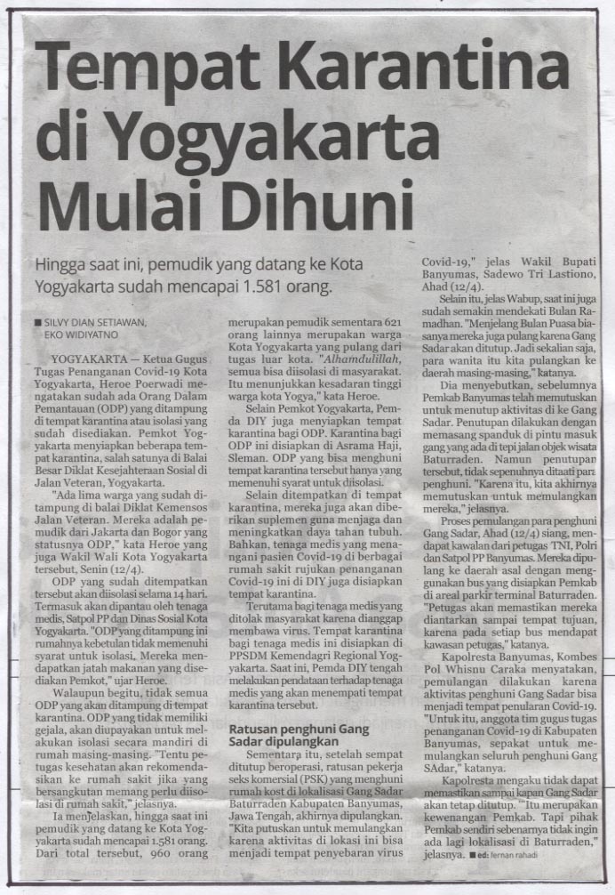 Kliping jogja terbaru