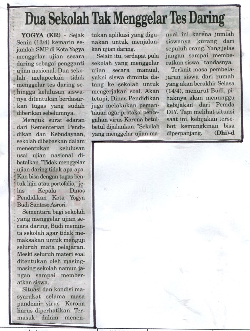Kliping jogja terbaru