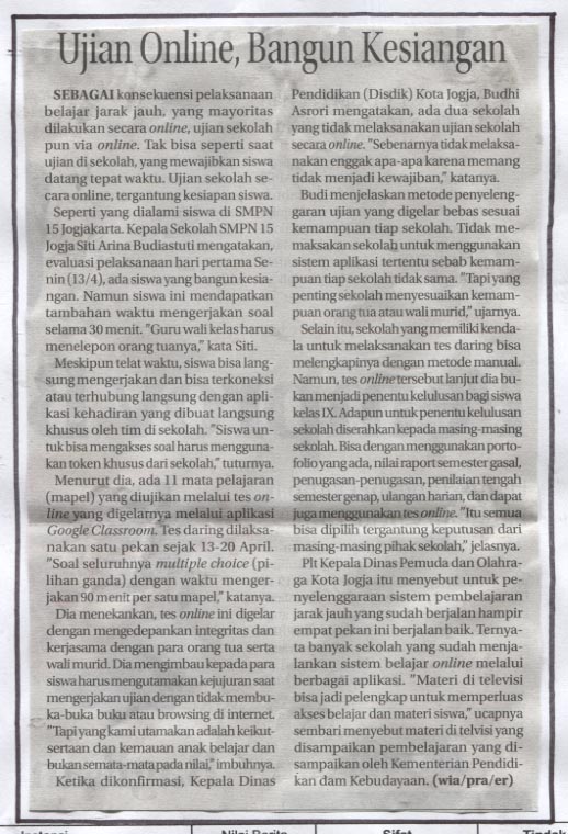 Kliping jogja terbaru