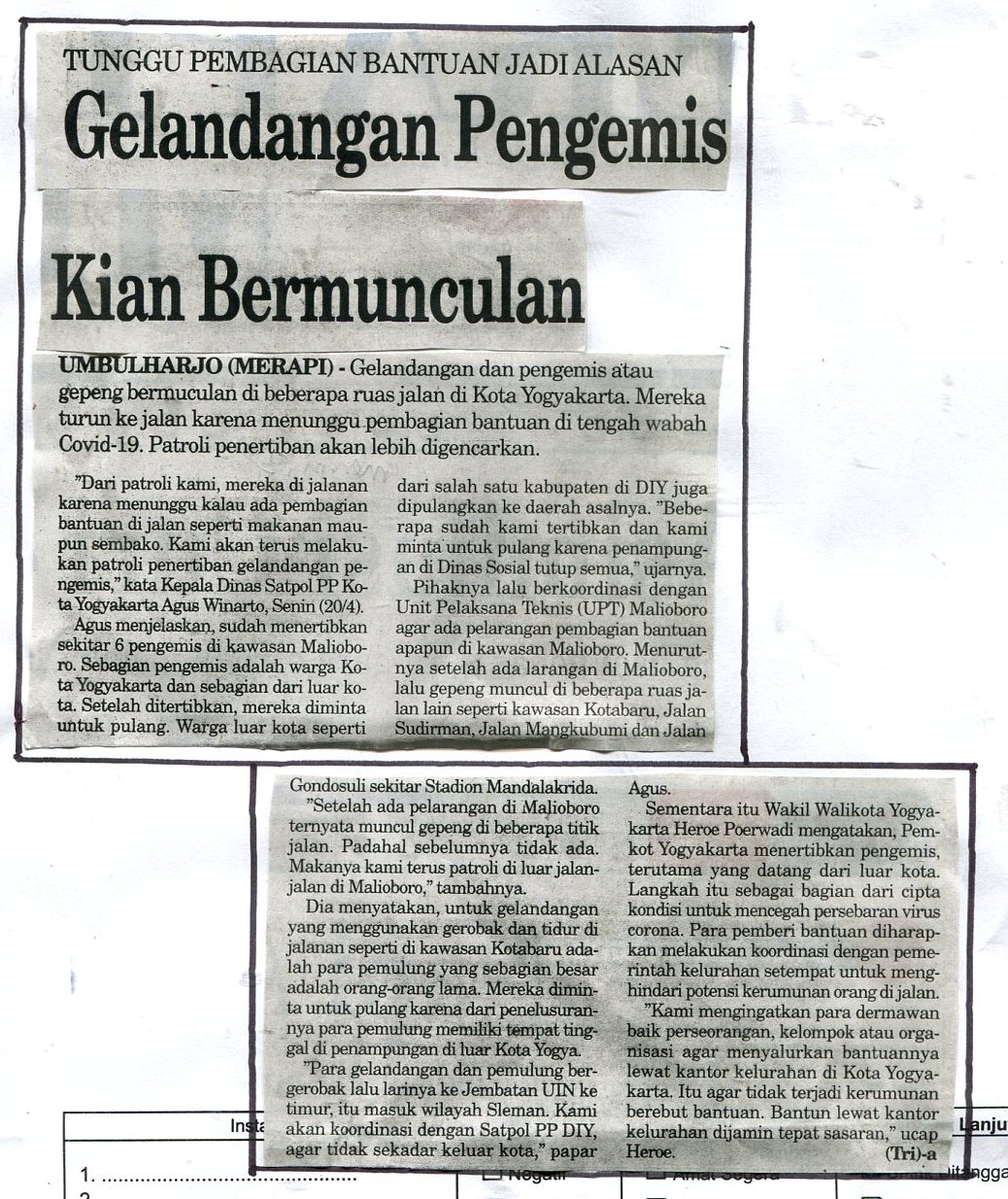 Kliping jogja terbaru